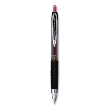 uni-ball® Signo 207 Gel Pen, Retractable, Micro 0.5 Mm, Red Ink, Smoke-black-red Barrel, Dozen freeshipping - TVN Wholesale